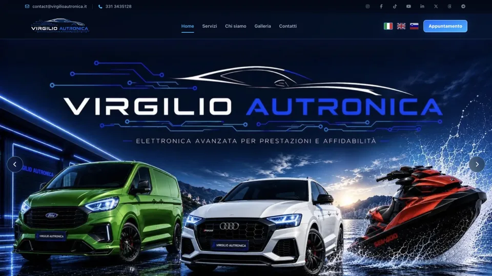 Virgilio Autronica – Website de prezentare pentru servicii automotive